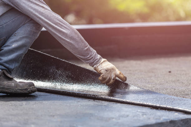 Professional Waterproofing technician working in Great Falls, VA